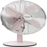 Bestron Mobiler Tischventilator Ø 35cm, Design Ventilator mit 3 Geschwindigkeitsstufen & 75° Oszillation-Funktion