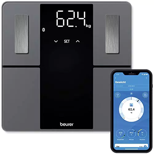 Beurer BF 500 Diagnosewaage mit Bluetooth, digitale Körperwaage mit App