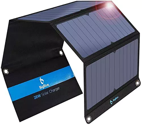 BigBlue 28W Tragbar Solar Ladegerät 2-Port USB, IPX4