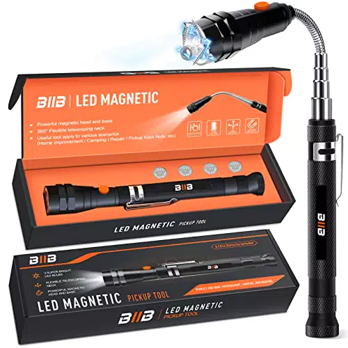 BIIB Geschenke für Männer, LED Teleskopmagnet Werkzeug