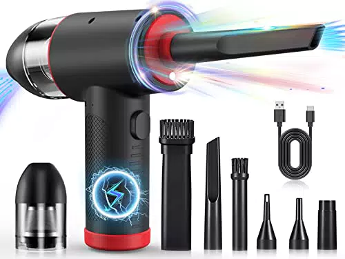 BIVBTP Elektrisches Staubgebläse, 3 Gang Druckluftspray