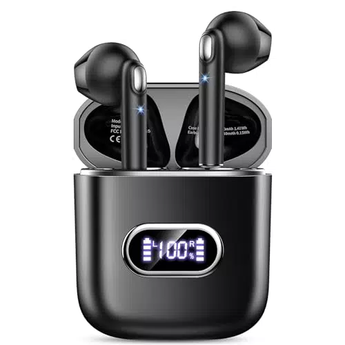 Bluetooth Kopfhörer, Kopfhörer Kabellos Bluetooth 5.3 mit HD Mikrofon