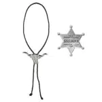 Boland 54316 - Kostüm-Set Cowboy, 2-teilig, Kette und Sheriff-Stern