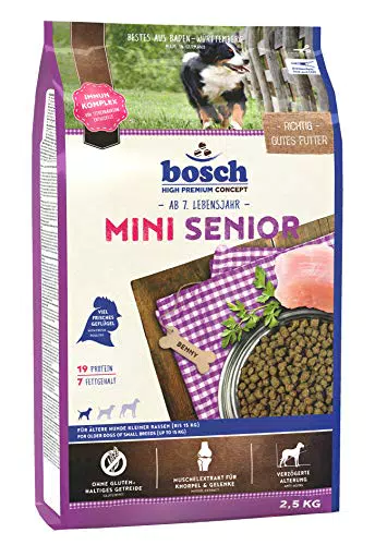 bosch HPC Mini Senior, Hundetrockenfutter für ältere Hunde kleiner Rassen