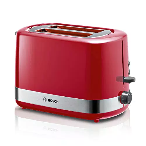 Bosch Kompakt Toaster TAT6A514, integrierter Edelstahl-Brötchenaufsatz