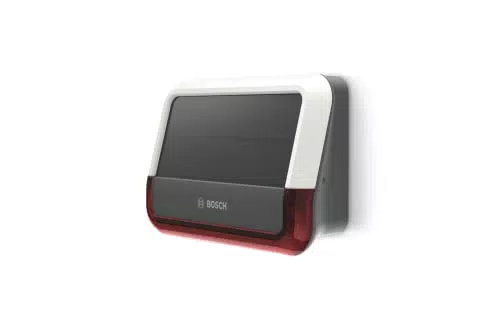 Bosch Smart Home Außensirene, kabellose Alarmanlage mit Solarpanel