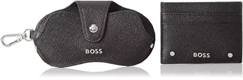 BOSS Damen Cindy GB SunC&Card-G Geschenk-Set mit Münzetui und Kartenetui aus Leder Schwarz Stck