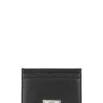 BOSS Herren GalleryA S Card Kartenetui aus geprägtem Leder mit Logo-Plakette Schwarz Stck