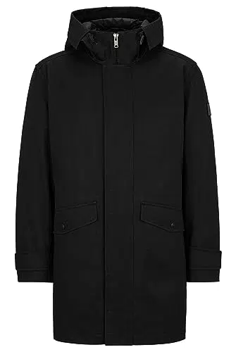 BOSS Herren Osonic 3-in-1-Parka mit herausnehmbarer Innenjacke Schwarz 44