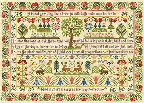 Bothy Threads Kreuzstich Set mit Zählmuster Eiche