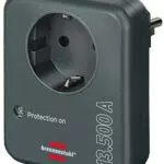 Brennenstuhl Steckdosenadapter mit Überspannungsschutz 13.500 A anthrazit