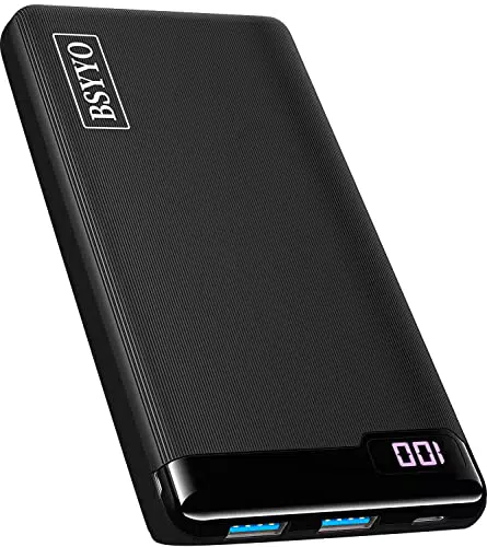 BSYYO Power Bank PD 22.5W QC4.0 Powerbank 23800mAh externer Akku 3 Port USB-C Input&Output Power Bank mit LED Display Cell Phone Changer for iPhone 14 13 12 PorMax Samsung S22 S21 iPad and mehr