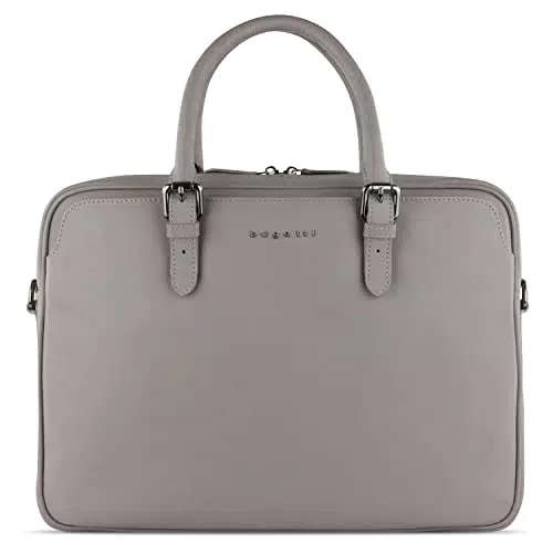 bugatti Bella Aktentasche aus Leder, Laptop-Businesstasche