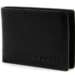 bugatti City Line RFID Coin Wallet with Flap 4CC Black