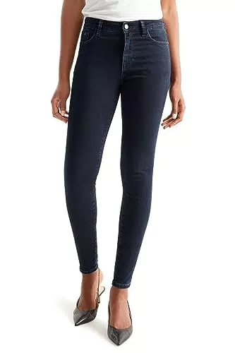 C&A Damen 5-Pocket Jeans Skinny Mid Rise/Mid Waist Stretch|Baumwolle|Denim|Lycra Jeans-dunkelblau 44 S-L-R