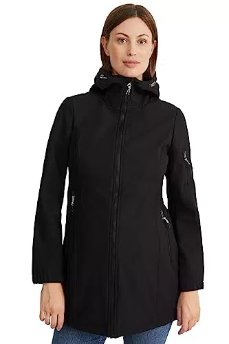 C&A Damen Mantel Umstandsmode Polyester|Stretch Coat schwarz 42