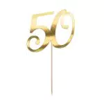 Cake Topper '50' 20, 5cm Tortendeko Kuchendeko Cupcake Kuchen Torten Geburtstag Jubiläum