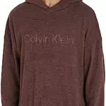 Calvin Klein Herren L/S Hoodie Schwere Sweatshirts, Deep Mahogany