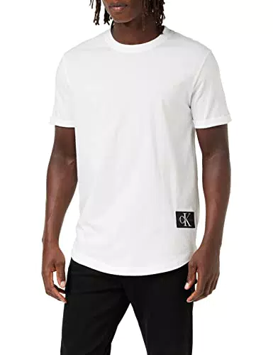 Calvin Klein Jeans Herren Badge Turn UP Sleeve S/S-T-Shirt