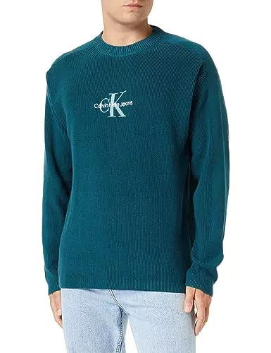 Calvin Klein Jeans Herren Pullover Monologo Strickpullover