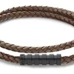 Calvin Klein Lederarmband für Herren Kollektion WRAPPED & BRAIDED Braun - 35000096
