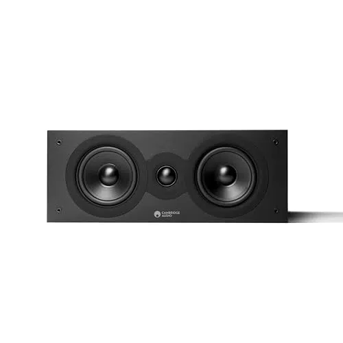 Cambridge Audio SX70 - Passiver kabelgebundener Center-Lautsprecher für Heimkinosysteme - Optimiert für einen gleichmäßigen Frequenzgang - Schwarz Matt