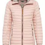 camel active Damen Lange Steppjacke mit abnehmbarer Kapuze Rose womenswear-40