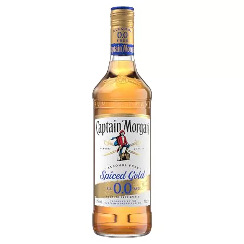 Captain Morgan Spiced Gold 0.0%, Alkoholfrei, 700 ml - Rum Alternative für alkoholfreie Drinks & Cocktails