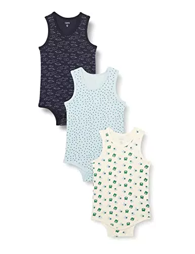 Care Body Baby Ärmellos, 3er Pack Frosty Spruce, 50