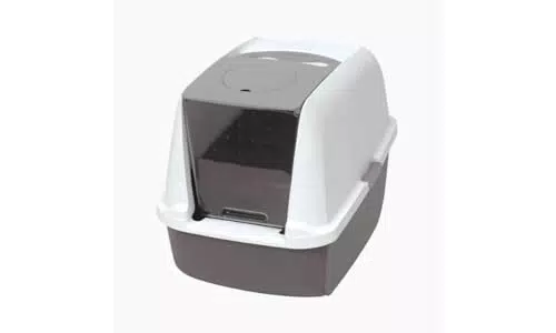 Catit 50702 Katzentoilette mit Abdeckung, 46 x 41, 5 x 54