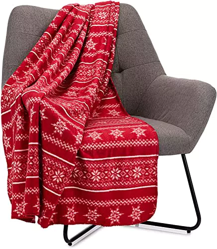 Celebright Weihnachts-Fleece-Überwurf, groß, 127 x 152 cm