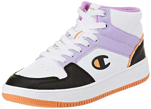 Champion Damen Rebound 2.0 Mid W Sneakers, Bianco Viola Nero Arancione Ww016