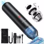 Chuboor Handstaubsauger, Mini Staubsauger 7000Pa Starker SOG Leicht und Bequem Handstaubsauger Akku mit HEPA Mehrfachfiltration Laufzeit 25 Min Aufladbar USB für Zuhause/Auto/Tierhaare