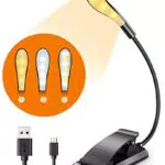 CIRYCASE Leselampe Buch Klemme, 7 LEDs USB Wiederaufladbare Buchlampe