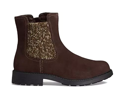 Clarks Damen Opal Sky Fashion Boot, Dark Brown Suede