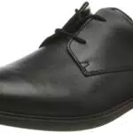 Clarks Jungen Scala Loop Y Derbys, Schwarz Black Leather Black Leather