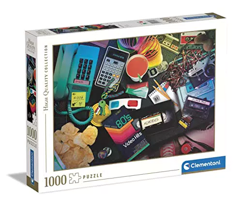 Clementoni - 39649 Collection Puzzle - 80S Nostalgia - Puzzle 1000 Teile ab 10 Jahren