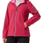 CMP - Damen-Softshelljacke mit abnehmbarer Kapuze, Sangria
