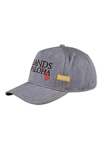 Coastal Strapback Cap Curved Visor Island Grey, Size:ONE Size