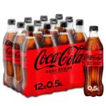 Coca-Cola Zero Sugar - koffeinhaltiges Erfrischungsgetränk mit originalem Coca-Cola-Geschmack - null Zucker und ohne Kalorien - in stylischen Einweg Flaschen