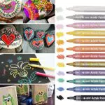 DealKits 12 Farben Acrylstifte, Wasserfeste Stifte Steine Bemalen Set