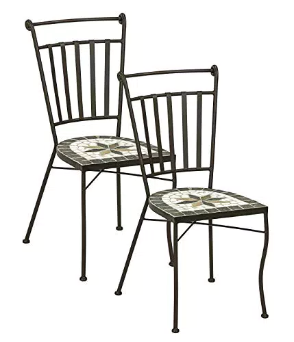 Dehner Mosaikstuhl Diana, 2er Set, je ca. 88 x 50 x 50 cm