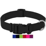 DEY - Premium Hundehalsband Nylon, Verstellbar, für Kleine u. Große Hunde