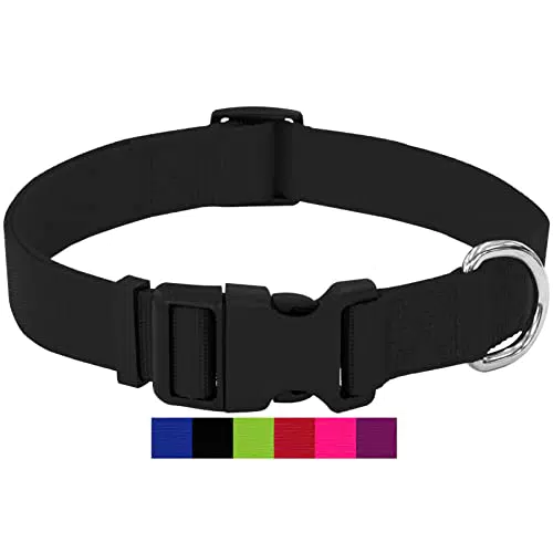 DEY - Premium Hundehalsband Nylon, Verstellbar, für Kleine u. Große Hunde