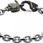 Diesel Armband Für Männer Säule, 18, 5Cm Silber Edelstahlarmband