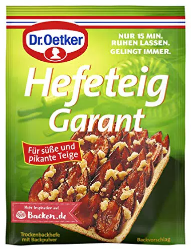 Dr. Oetker Hefeteig Garant, je Tüte 32 g, Trockenbackhefe mit Backpulver
