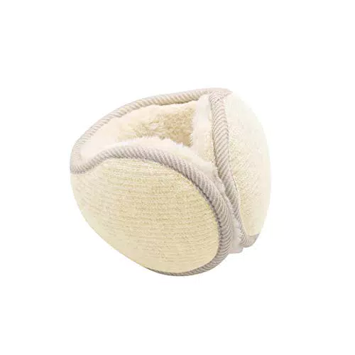 Durio Ohrenwärmer Ohrenschützer für Damen und Herren Earbands mit Fleece Winter Wärme Ohrenschutz Accessoire Kinder Einheitsgröße Beige