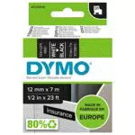 DYMO Original D1-Etikettenband, weiß auf schwarz, 12 mm x 7 m