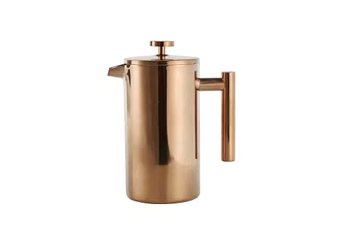 ECHTWERK French Press aus Edelstahl, Doppelwandig isolierte Thermo Kaffeepresse