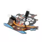 EGLO Deckenlampe San Carlo, 3 flammige Kinderzimmer Piraten-Lampe
